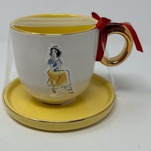 Rae Dunn Disney Snow White Cup and Saucer NWT